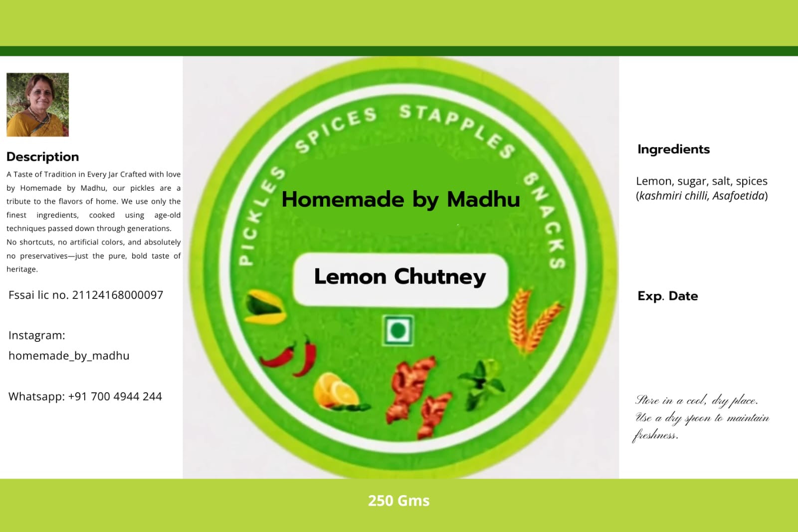 Nimbu Chutney Achar